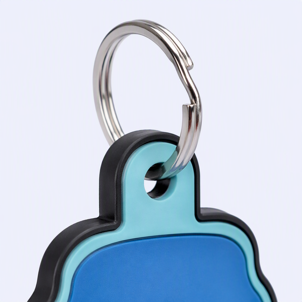Custom PVC Rubber Tag Keychain - Colorful Soft Silicone Key Tag - Personalized Bag Charm