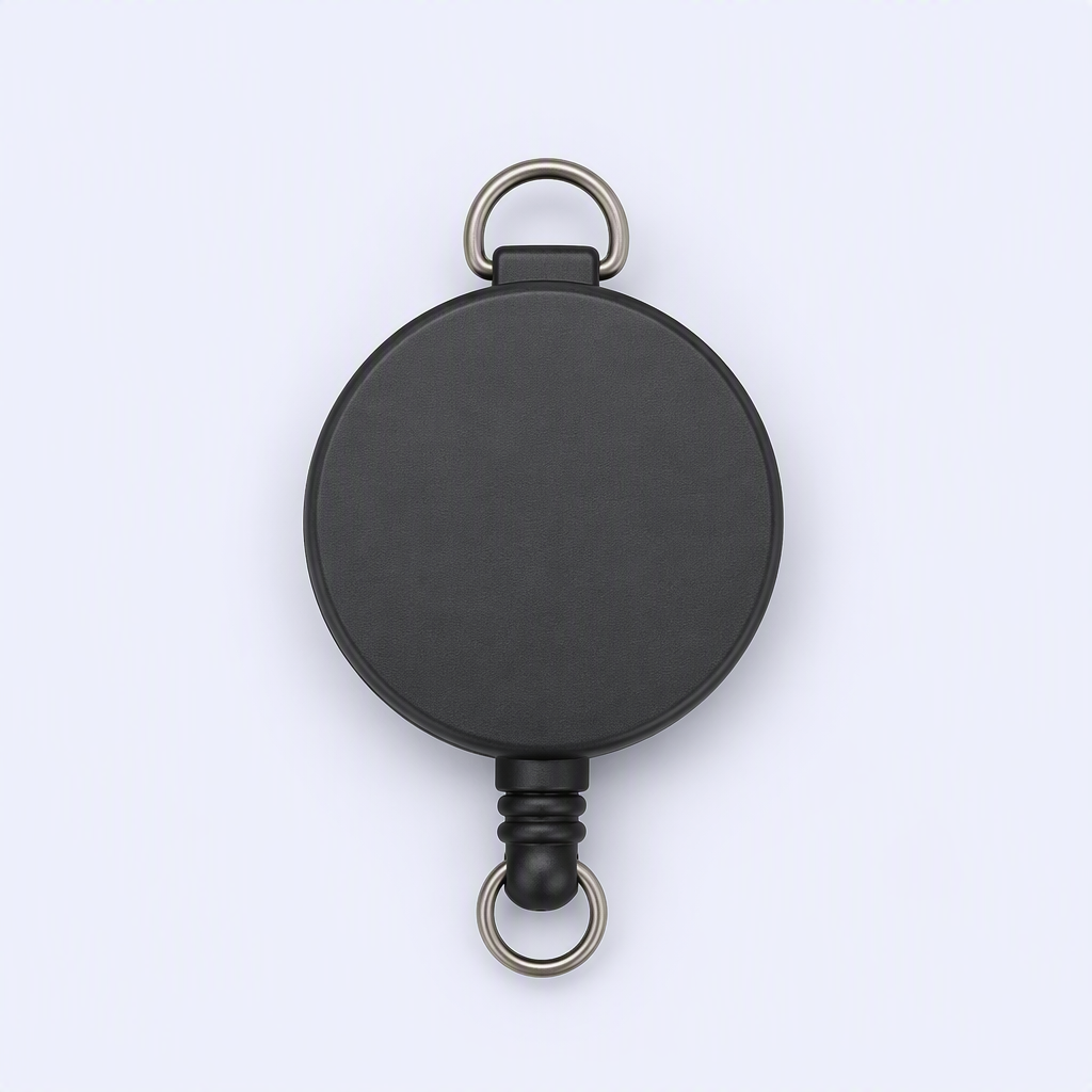 Custom Minimalist Badge Reel - Retractable ID Holder with Spring-Loaded Clip