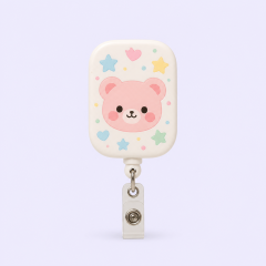 Custom Kawaii Cartoon Badge Reel - Cute Retractable ID Badge Holder