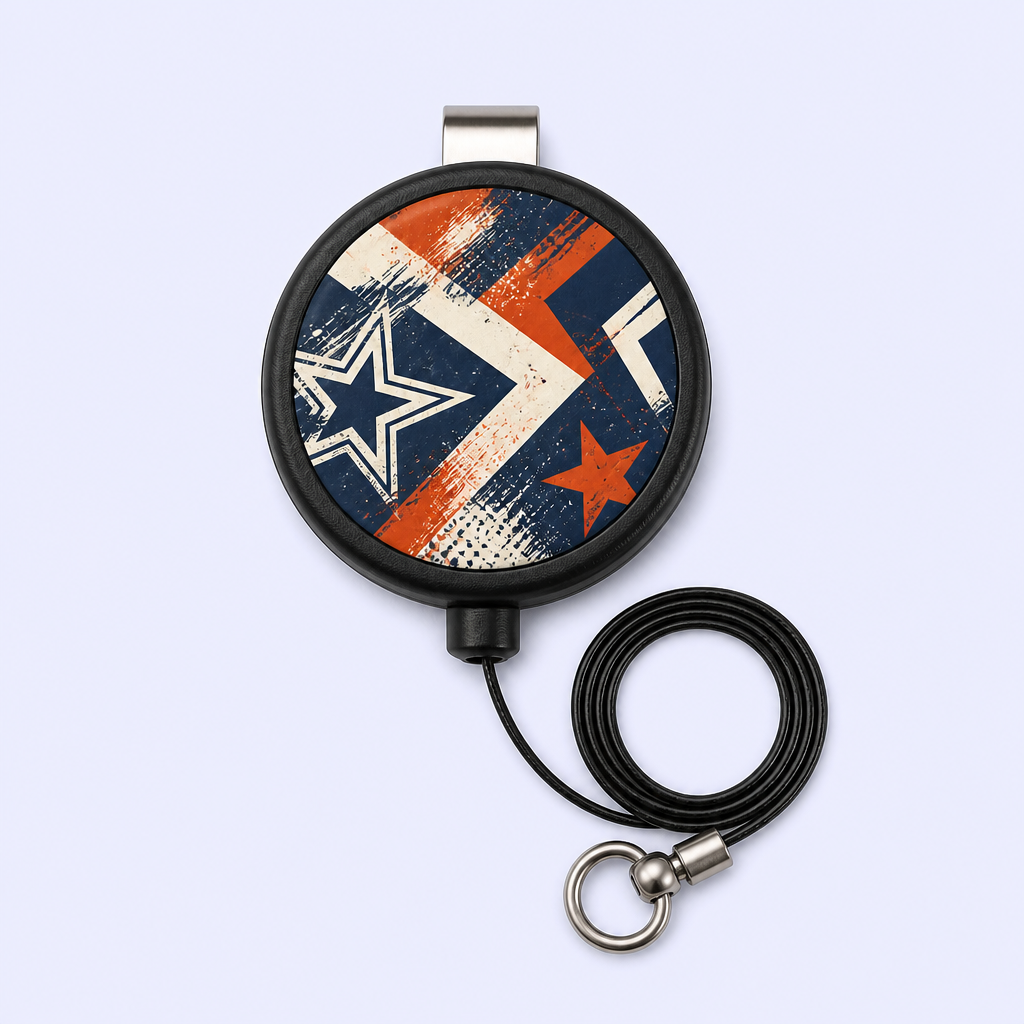 Custom Retractable Badge Reel - Trendy Graphic Keychain by Standard Gifts