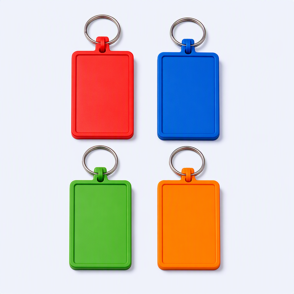 Custom PVC Rubber Tag Keychain - Colorful Soft Silicone Key Tag - Personalized Bag Charm