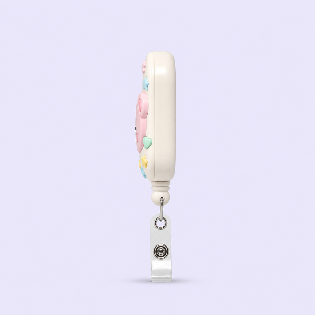 Custom Kawaii Cartoon Badge Reel - Cute Retractable ID Badge Holder
