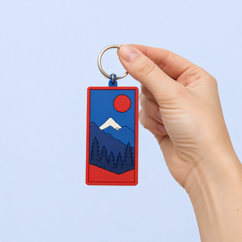 Custom PVC Rubber Tag Keychain - Colorful Soft Silicone Key Tag - Personalized Bag Charm