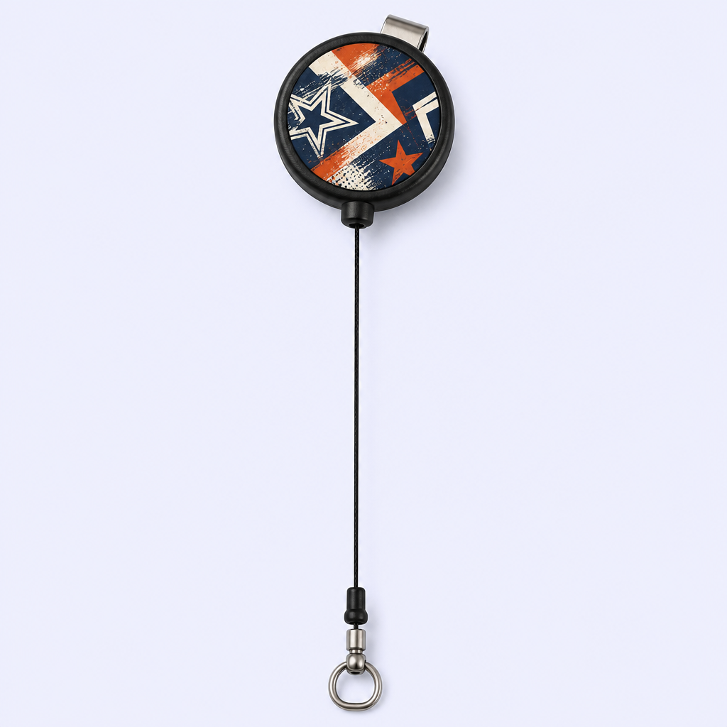 Custom Retractable Badge Reel - Trendy Graphic Keychain by Standard Gifts