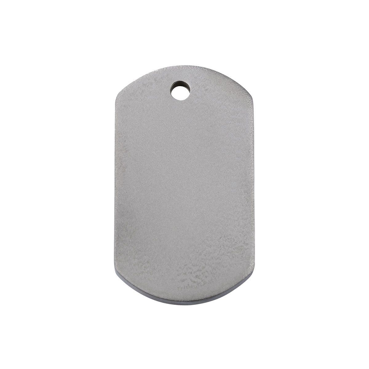 Custom Metal Pet ID Tag Rectangle - Engraved Name & QR Dog Tag