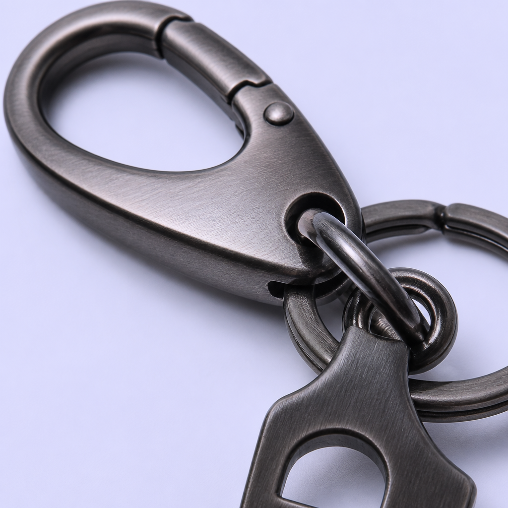 Custom Car Keychain - Personalized Leather Keychain for Men