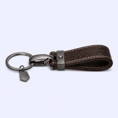 Custom Car Keychain - Personalized Leather Keychain for Men