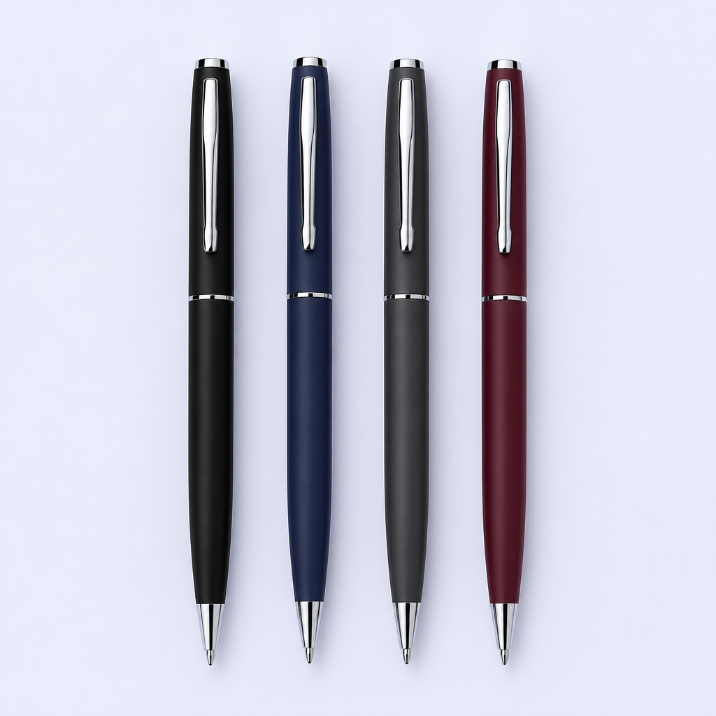 Custom Logo Ballpoint Pens - Matte Metal Promotional Pens for Corporate Gifts