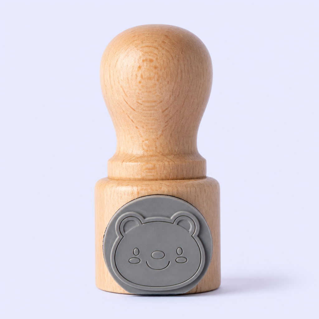 Custom Journal Rubber Stamp - Personalized Wooden Hand Stamp with Cute, Floral and Word Patterns - STANDARD GIFTS