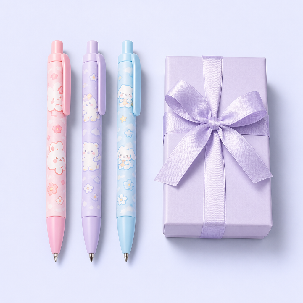Custom Cute & Fresh Ballpoint Pens - Personalized Pastel Ballpoint Pens