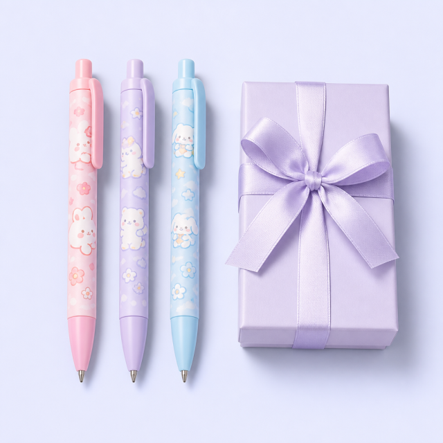 Custom Cute & Fresh Ballpoint Pens - Personalized Pastel Ballpoint Pens