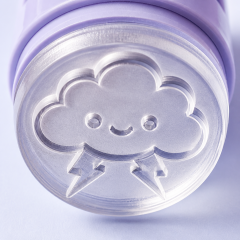 personalized Customized Logo Office Stamper Custom OEM Cartoon Metal Stamping Foil Round Self Rubber Plastic Inking Stamps