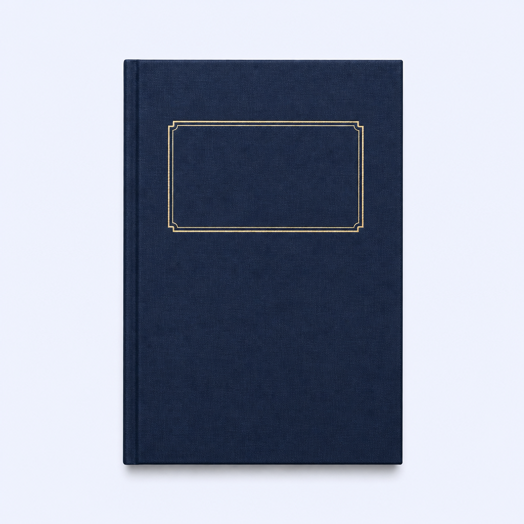 STANDARD GIFTS Bespoke A5 Hardcover Linen Business Notebook - Custom Foil Stamped Journal with Low MOQ