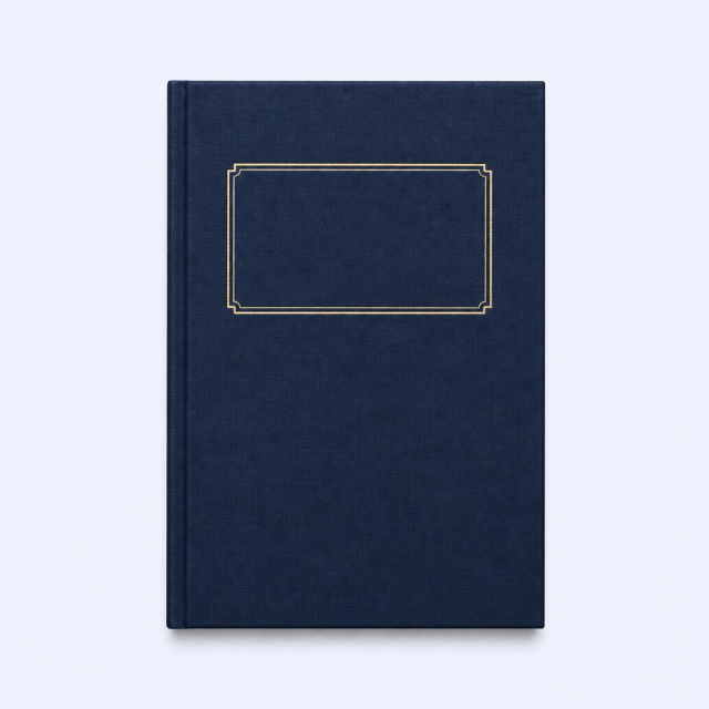 STANDARD GIFTS Bespoke A5 Hardcover Linen Business Notebook - Custom Foil Stamped Journal with Low MOQ