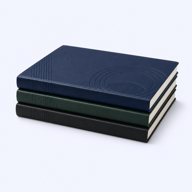 STANDARD GIFTS Bespoke Corporate Anniversary Notebook - Custom Debossed Hardcover Commemorative Journal with Archival Lay-Flat Paper