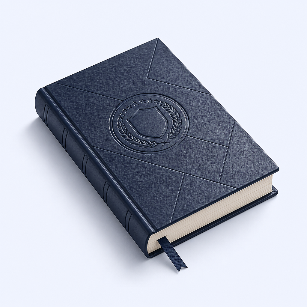 STANDARD GIFTS Bespoke Corporate Anniversary Notebook - Custom Debossed Hardcover Commemorative Journal with Archival Lay-Flat Paper