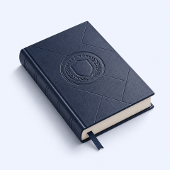 STANDARD GIFTS Bespoke Corporate Anniversary Notebook - Custom Debossed Hardcover Commemorative Journal with Archival Lay-Flat Paper