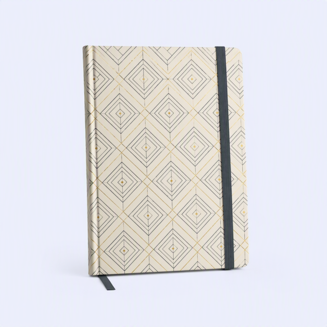 STANDARD GIFTS Bespoke A5 Hardcover Linen Business Notebook - Custom Foil Stamped Journal with Low MOQ