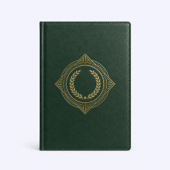 STANDARD GIFTS Bespoke Corporate Anniversary Notebook - Custom Debossed Hardcover Commemorative Journal with Archival Lay-Flat Paper