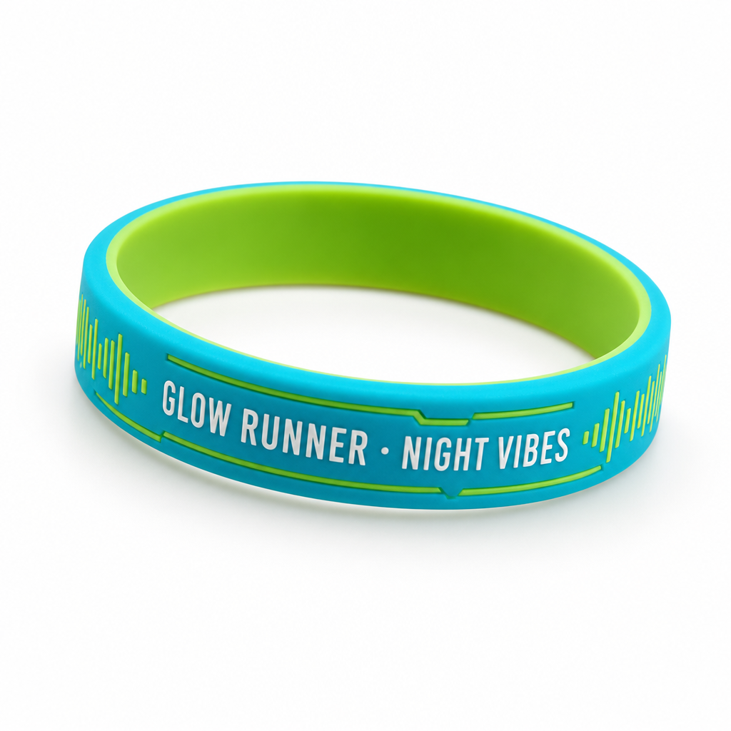 Custom Glow in the Dark Festival Silicone Wristbands