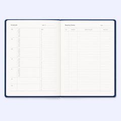 STANDARD GIFTS Bespoke A5 Hardcover Linen Business Notebook - Custom Foil Stamped Journal with Low MOQ