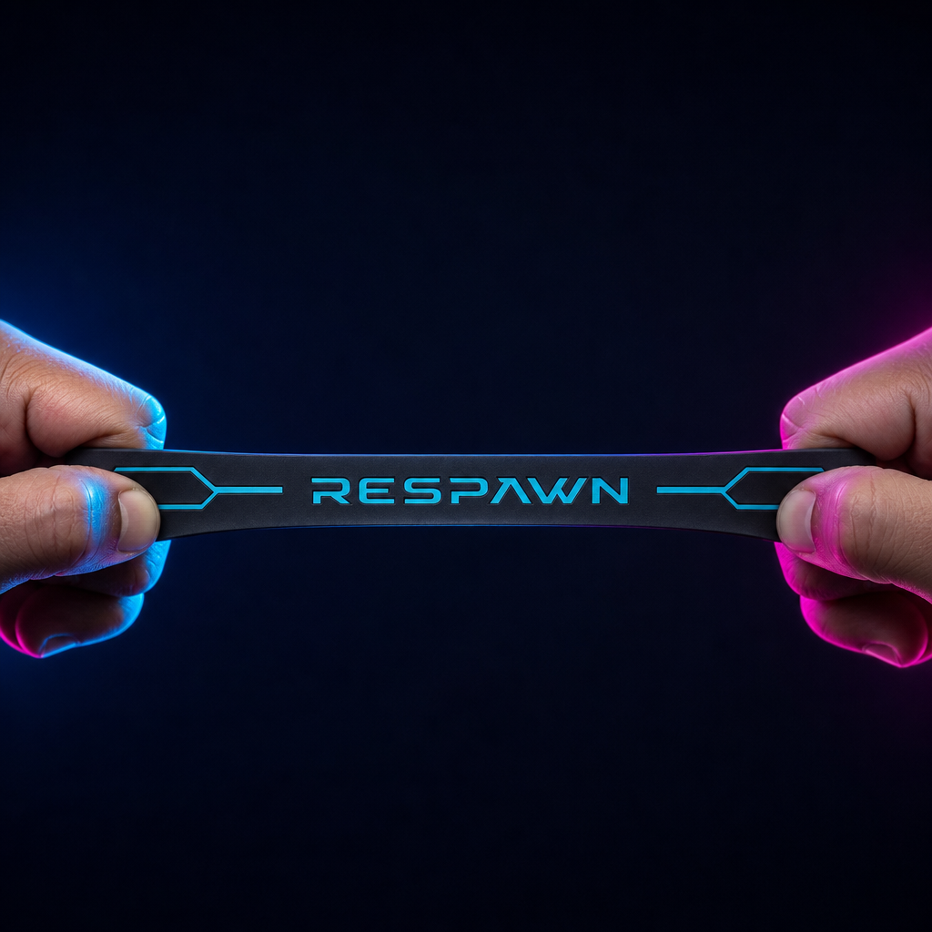 Custom Esports Gaming Silicone Wristbands - Cyberpunk Circuit Embossed Rubber Bracelets for Gamers, LAN Parties & Tech Events (No MOQ)