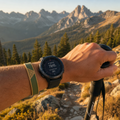Custom Outdoor Adventure Silicone Wristbands - Topographic Mountain Debossed Rubber Bracelets for Hiking, Camping & Trail Events (No MOQ)