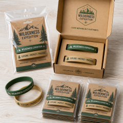 Custom Outdoor Adventure Silicone Wristbands - Topographic Mountain Debossed Rubber Bracelets for Hiking, Camping & Trail Events (No MOQ)