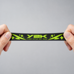 Custom Streetwear Aesthetic Silicone Wristbands - Minimalist Acid Typography Rubber Bracelets for Fashion Brands & Creator Merch (No MOQ)