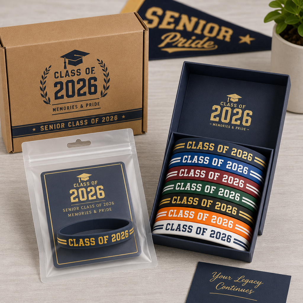 Custom Varsity Team Silicone Wristbands - Collegiate Dual-Color Rubber Bracelets for Schools, Sports Clubs & Graduation Keepsakes (No MOQ)