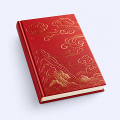 STANDARD GIFTS Custom Oriental Aesthetic Journal - 3D Embossed Hardcover Lay-Flat Notebook for Writing & Sketching