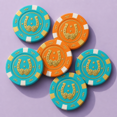 Professional 14g Magnetic Metal Poker Chips — Custom Anti-Counterfeit Casino Tokens & Serialized Sets
