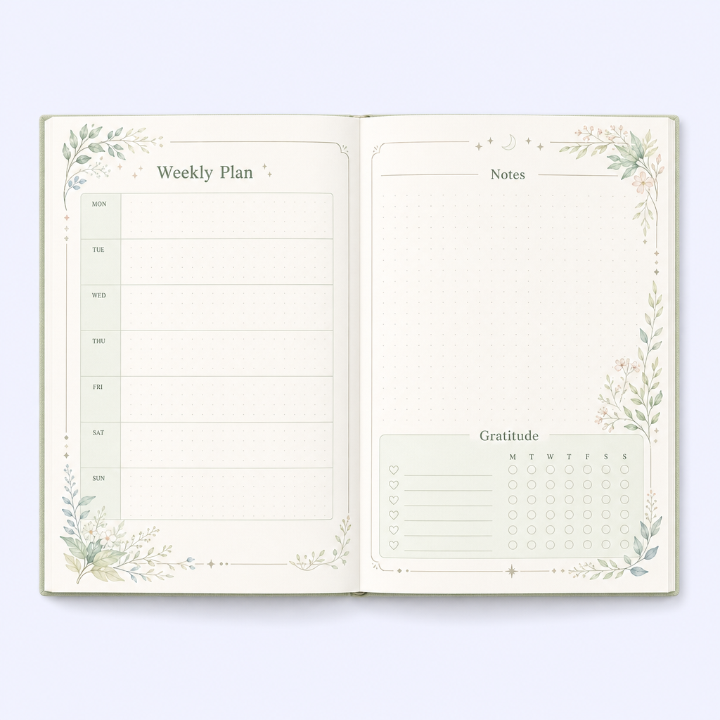 Custom Aesthetic Journal Notebook - Hardcover Daily Planner - STANDARD GIFTS