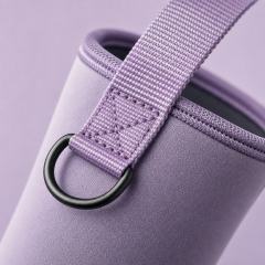 Custom Neoprene Water Bottle Carrier Sleeve with Strap & Handle · 24oz-32oz Flask Holder Wholesale