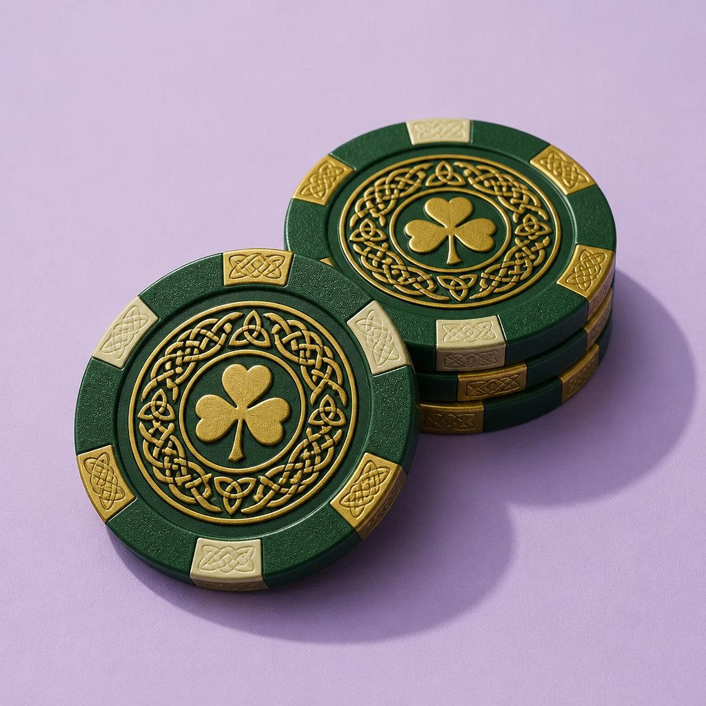 Custom Crystal Acrylic Poker Chips — Luxury 3D Floating Print & Diamond Beveled Edge Gaming Tokens Wholesale