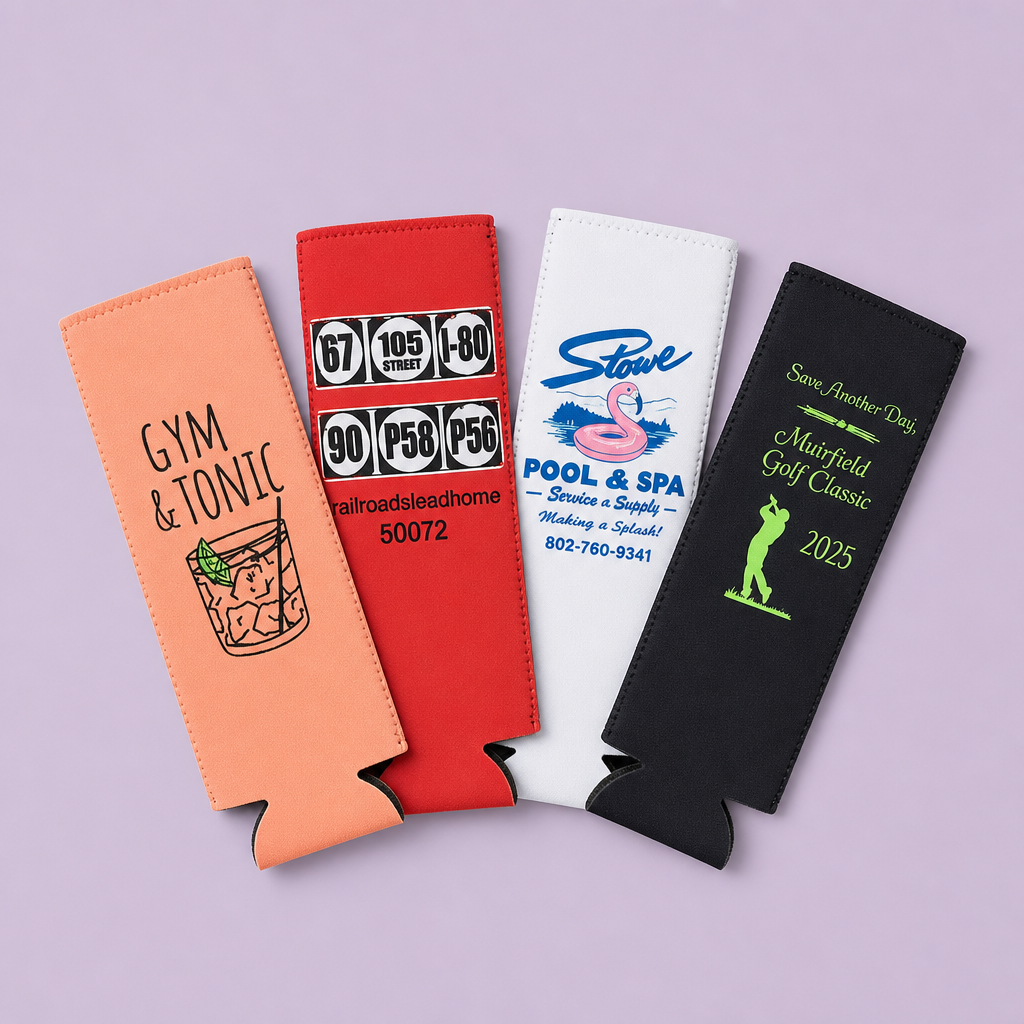 Custom 12oz Slim Can Cooler · Skinny Seltzer & Energy Drink Koozie Wholesale