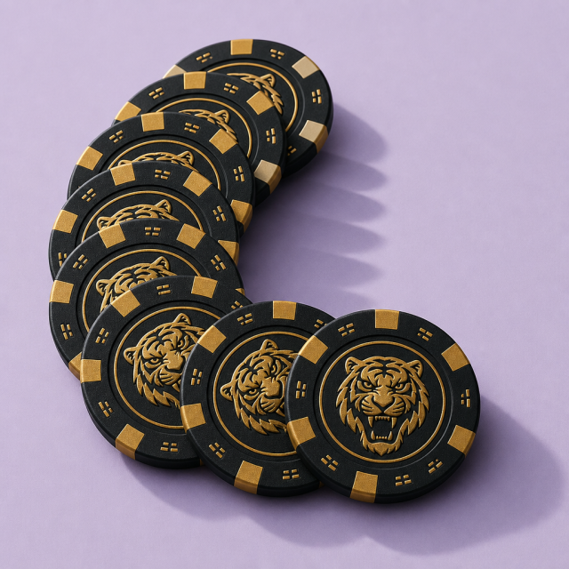OEM Custom EPT Ceramic Poker Chips 10g — Factory-Direct Full Color Edge-Printed Casino Tokens