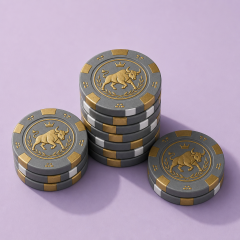 OEM Custom EPT Ceramic Poker Chips 10g — Factory-Direct Full Color Edge-Printed Casino Tokens