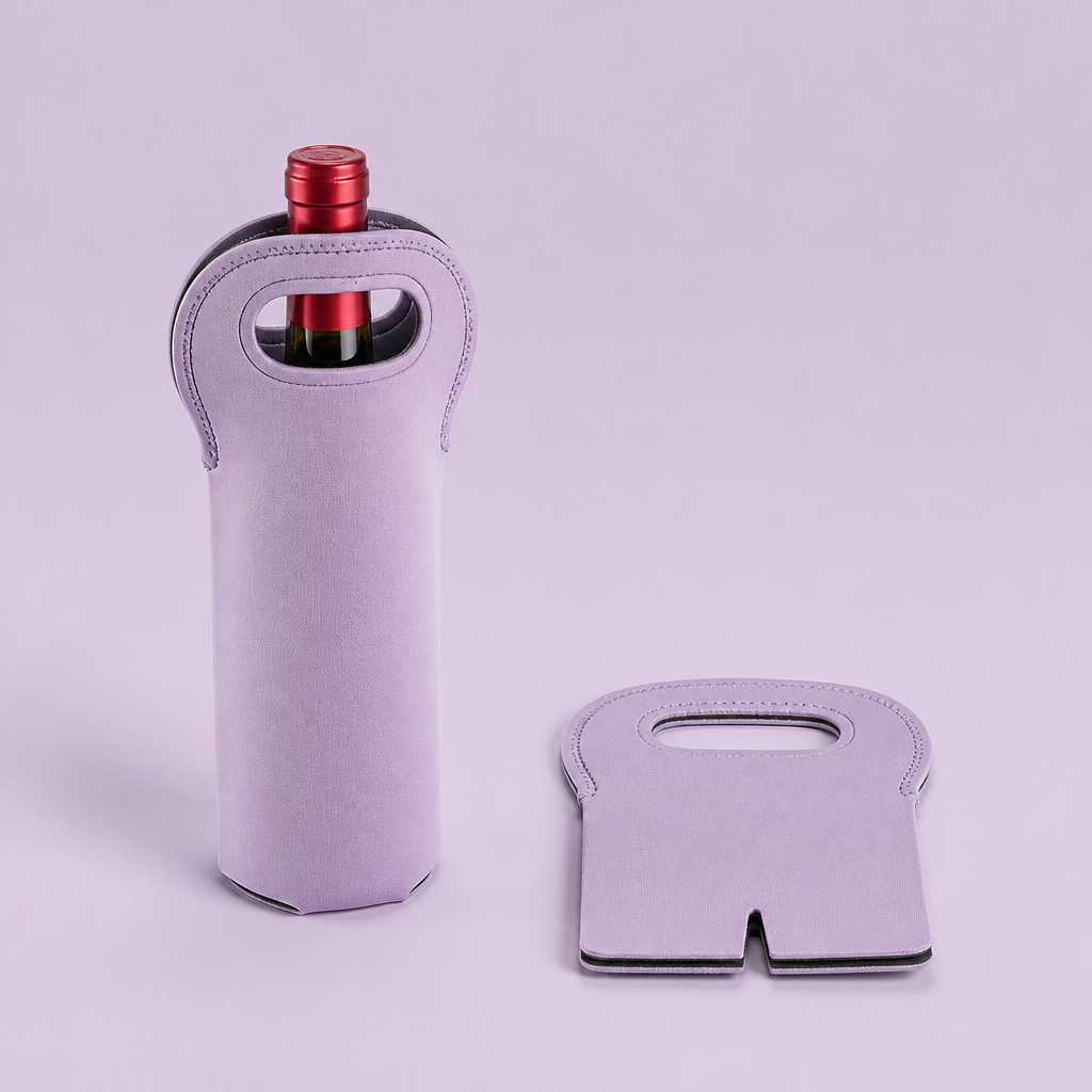 Custom 750ml Neoprene Wine Bottle Cooler Tote with Handle · Insulated Champagne Bag Wholesale