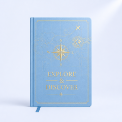 Custom Travel Journal - Personalized Souvenir Stamp Notebook - Hardcover Keepsake
