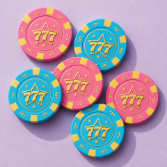 Custom Tournament Poker Chips Set — Factory-Direct Personalized Casino Weight Gaming Tokens & Cases