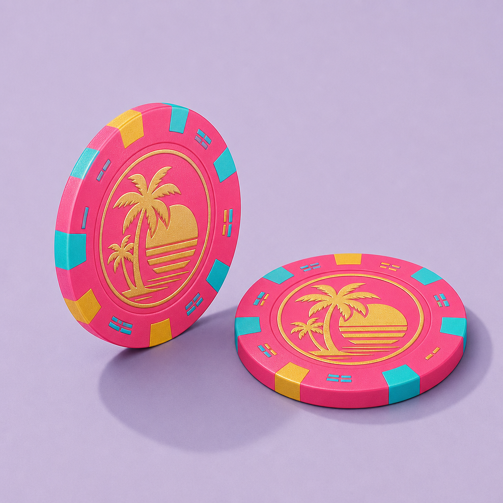 Custom Tournament Poker Chips Set — Factory-Direct Personalized Casino Weight Gaming Tokens & Cases