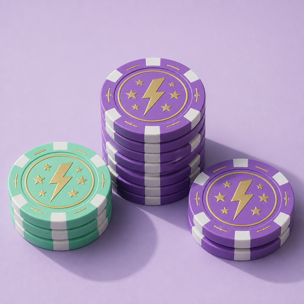 Custom Tournament Poker Chips Set — Factory-Direct Personalized Casino Weight Gaming Tokens & Cases