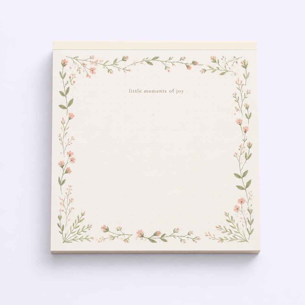 Custom Decorative Border Sticky Notes - Journaling Life Memo Pads - STANDARD GIFTS