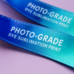 Custom Full-Color Dye-Sublimation Satin Lanyard with Quick-Release Buckle & ID Set