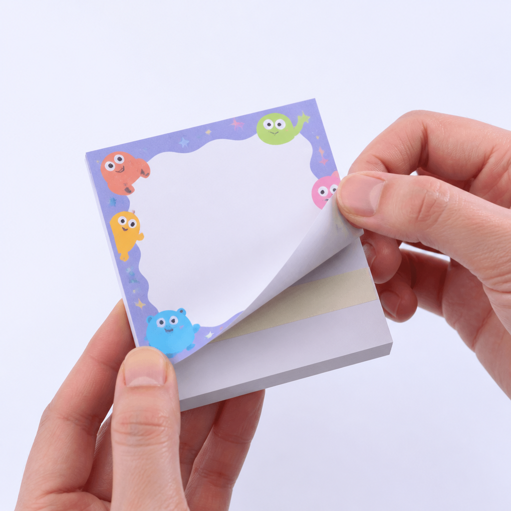 Custom Pop IP Memo Pads - Gloss Laminated Desk Stationery - STANDARD GIFTS