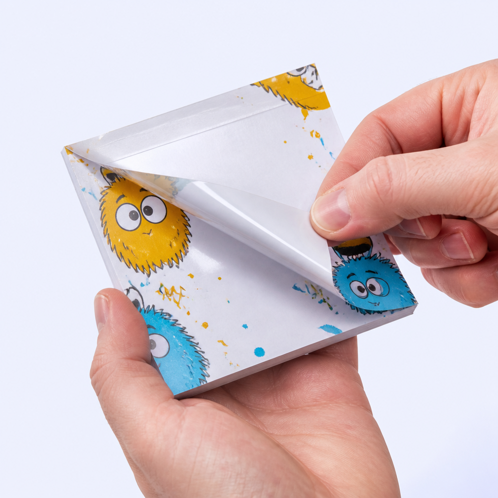 Custom Pop IP Memo Pads - Gloss Laminated Desk Stationery - STANDARD GIFTS