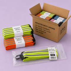 Custom High-Visibility Reflective Safety Lanyard with ID Badge Holder Set