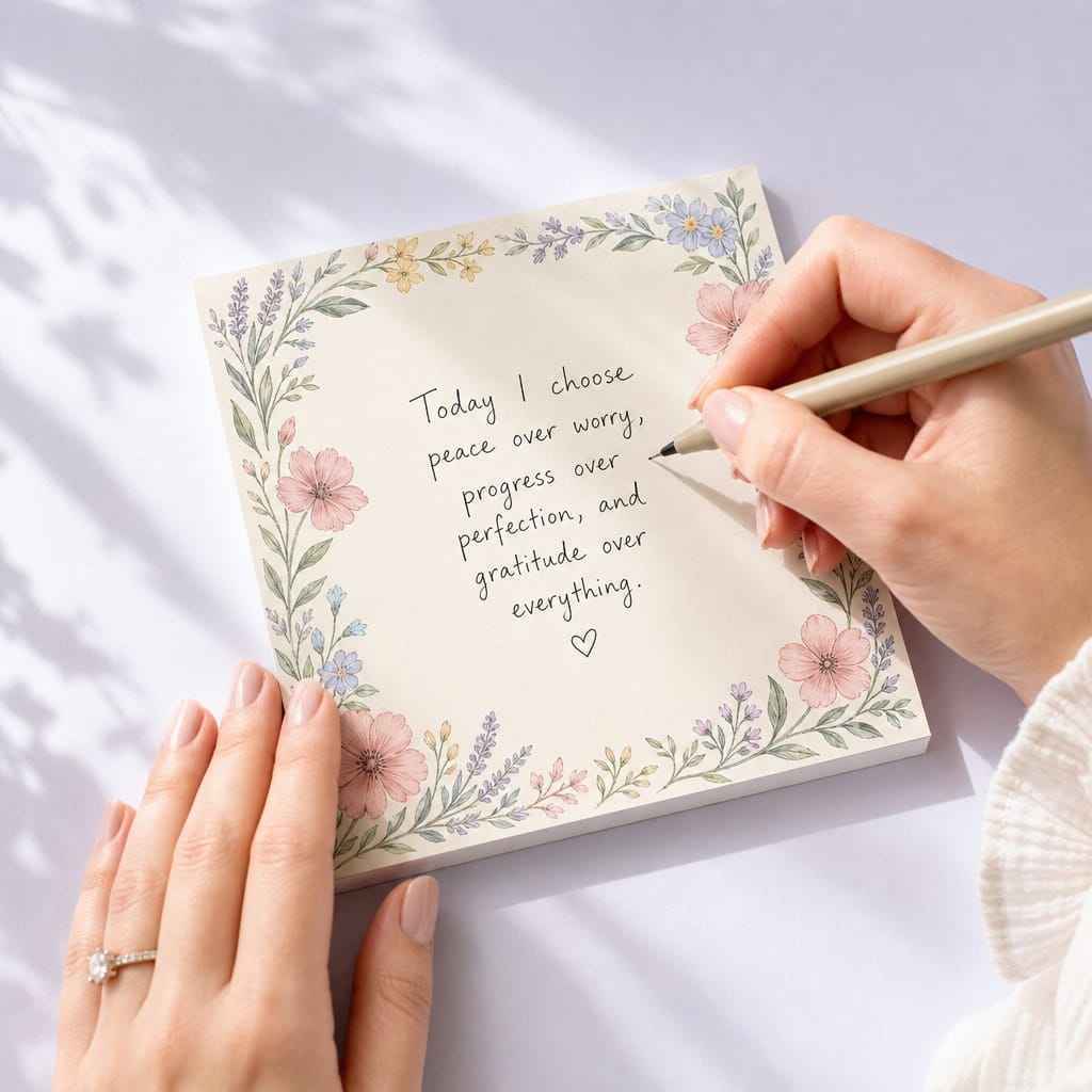 Custom Decorative Border Sticky Notes - Journaling Life Memo Pads - STANDARD GIFTS