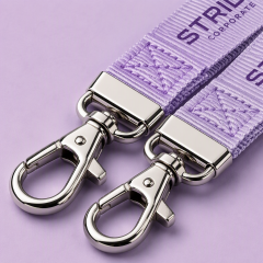 Custom Dual-Hook Anti-Twist Convention Lanyards with Clear Event Badge Pouch Set